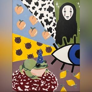 Handmade acrylic still life paintings each for $125